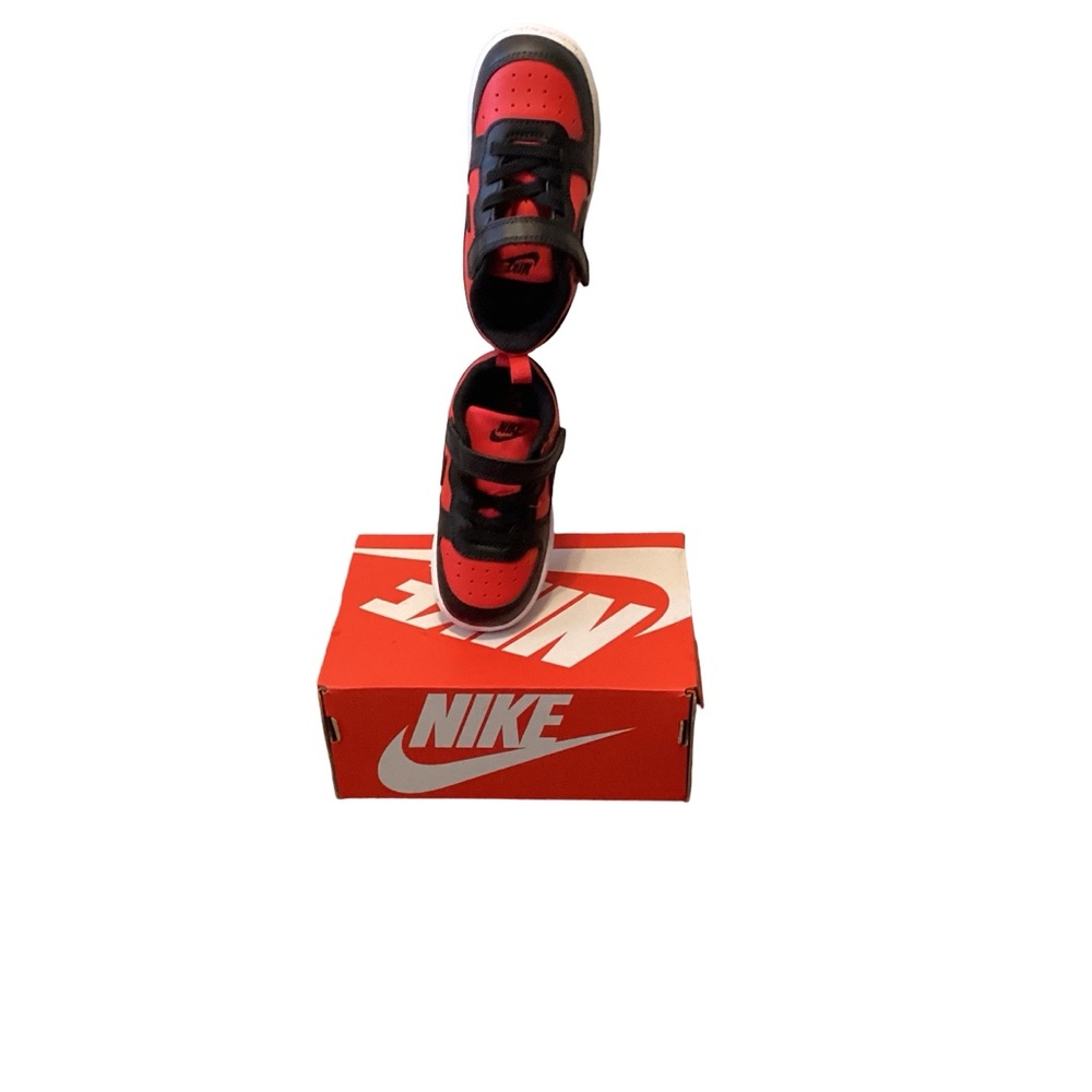 Nike Kids Black and Red Sneakers